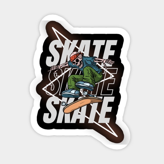 Halloween Skate Tricks Thrills and Spooky Chills Sticker by neverland-gifts